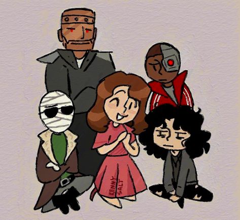 Doom Patrol Fanart, Larry Trainor, Crazy Jane, Chaotic Art, Dc Art, Doom Patrol, Detective Comics, Comic Panels, Horror Art