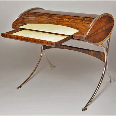 Marc Fish's l'Orchidee desk Summer Deco, Unique Desks, Deco Furniture, Art Deco Furniture, Interior Deco, Furniture Maker, Desk Design, Beautiful Furniture, Art Deco Design