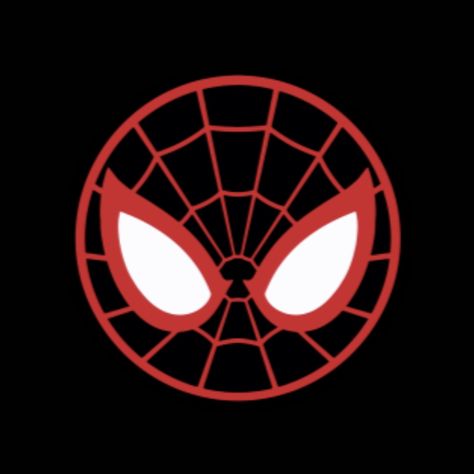 Miles Morales Spiderman Icon, Spiderman Png Icon, Spider Man App Icons Aesthetic, Spider Man Ios 16, Miles Morales App Icons, Miles Morales Spider Logo, Spiderman Icons Aesthetic, Black And Red Spiderman, Miles Morales Widget