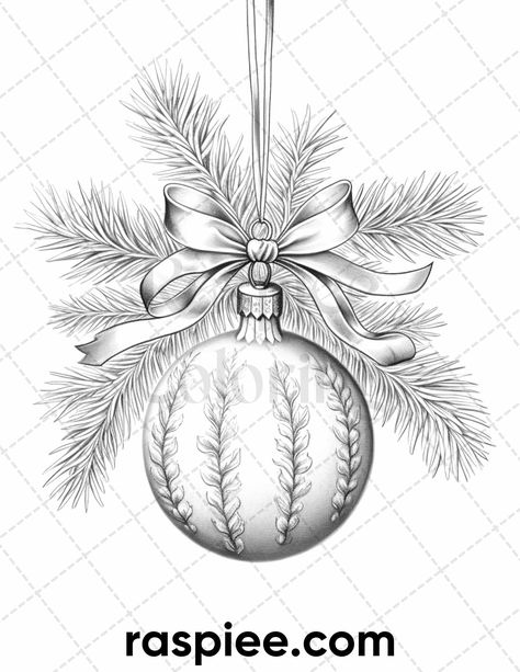 Welcome to our collection of 40 exquisite Christmas Balls Grayscale Coloring Pages designed exclusively for adults. Immerse yourself in the holiday spirit with these high-quality, hand-drawn illustrations that provide a unique and relaxing coloring experience. Why Choose Our Coloring Pages? Premium Quality: Each page is meticulously crafted to ensure the finest coloring experience. The intricate details and grayscale shading offer a realistic and captivating canvas for your creativity. Holiday B Christmas Decorations Drawings, Coloring Christmas, Ball Drawing, Grayscale Coloring Pages, Detailed Coloring Pages, Christmas Coloring Books, Relaxing Colors, Wood Burning Patterns, Grayscale Coloring