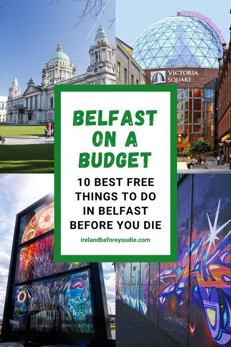 Worried about breaking the bank? Not to worry, for we have you covered with our ultimate list of the best free things to do in Belfast city. #belfast #ireland #IB4UD Belfast Things To Do, What To Do In Belfast, Things To Do In Belfast Ireland, Things To Do In Belfast, Belfast Castle, Ireland Bucket List, Northern Ireland Travel, Belfast Ireland, Belfast City