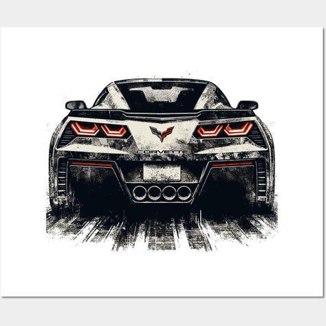 "Chevy Corvette" - Experience the thrill of the open road with the iconic Chevy Corvette, a symbol of American performance and style, perfect for enthusiasts who crave the exhilarating blend of speed, precision, and timeless design on every drive. -- Choose from our vast selection of art prints and posters to match with your desired size to make the perfect print or poster. Pick your favorite: Movies, TV Shows, Art, and so much more! Available in mini, small, medium, large, and extra-large depen Corvette Svg Free, Corvette Painting, Corvette Poster, Colorado Artwork, Corvette Logo, Corvette Art, Art Deco Car, Cartoon Cars, Camaro Car