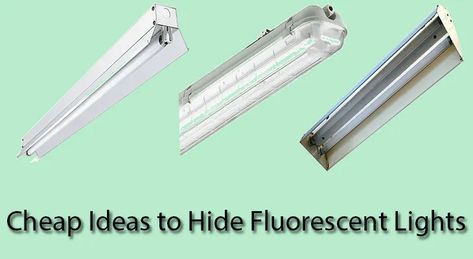 Linking Flourescent Lights, Covers For Florescent Lights, How To Hide Fluorescent Lighting, Diy Kitchen Flourescent Light Cover, Hide Florescent Lights, Covering Fluorescent Lights Diy, How To Cover Fluorescent Lights, Fluorescent Light Covers Diy Ideas, Diy Florescent Light Cover Classroom