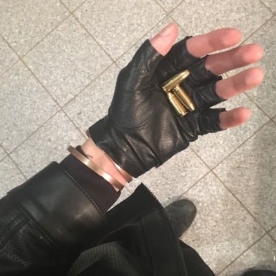 He always wears black leather gloves due to friction while running Kenji Kishimoto, Prompto Argentum, Gogo Tomago, Nate River, Julia Stiles, The Fallen Angel, Tahereh Mafi, Darkness Falls, Riley Keough