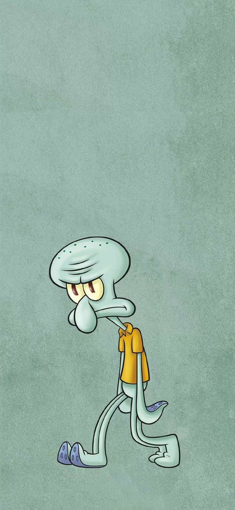 Walpap<3📍 Squidward Aesthetic Wallpaper Iphone, Squidward Wallpaper Iphone, Squidward Aesthetic, Squidward Wallpaper, Simpsons Wallpaper, Spongebob Iphone Wallpaper, Spongebob Wallpaper, Spongebob Funny, Apple Logo Wallpaper