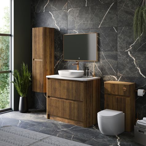 🚨 New Product Alert 🚨 Our Wish Range just got even better with the addition of 2 new AW24 colorways: natural oak and walnut in the trending ribbed design! These chic and sleek units will bring a touch of the outdoors into your bathroom. 🌿Elevate your space with these stunning pieces, available next month. 

#EasyBathrooms #Bathroom #BathroomDesign #BathroomInteriors #NewProductAlert#bathroominspo #Bathroomdecor #homeinspo #interiordesign #Bathroomstyle #bathroomfurniture #AW24 Walnut Bathroom Vanity, Ribbed Wall, Fluted Vanity, Wall Hung Bathroom Vanities, White Worktop, Floor Standing Vanity, Oak Bathroom Vanity, Bathroom Vanity Unit, Standing Vanity