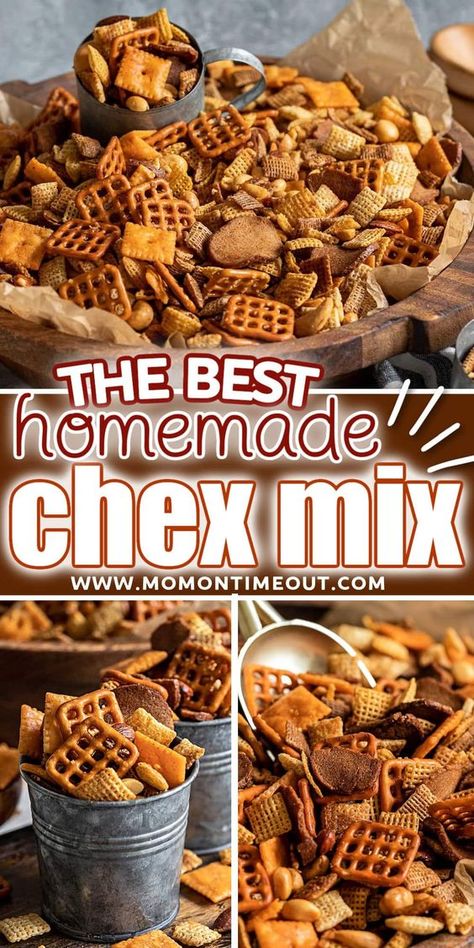 Savory Chex Mix Recipes, Savory Chex, Savory Chex Mix, Chex Mix Recipes Sweet, Homemade Chex Mix Recipe, Chex Snack Mix, Chex Mix Recipes Original, Homemade Chex Mix, Chex Mix Recipe