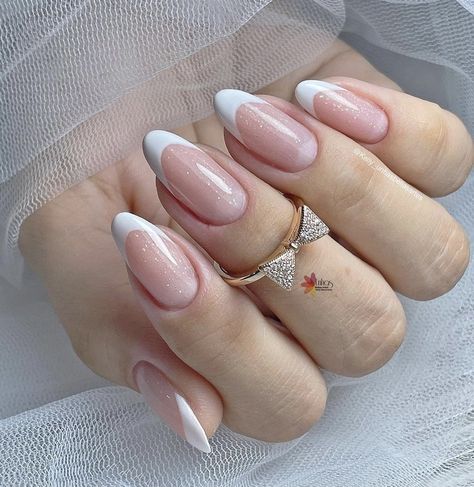 French Manicure Nails, Oval Nails, Bridal Nails, Classy Nails, Chic Nails, Nude Nails, Nail Manicure, Nail Designer, Wedding Nails