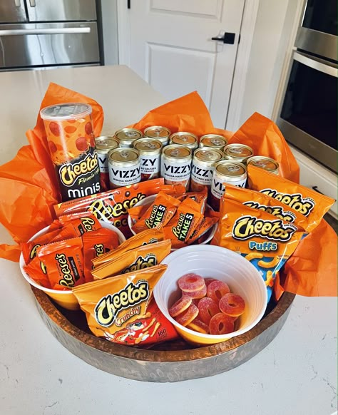 Color Party- Girls’ Night Theme – At Home With Natalie Color Themed Charcuterie Board Ideas, Orange Snacks For Color Party, Orange Color Theme Party, Color Basket Party, Color Party Orange, Color Food Party, Color Board Party, Orange Color Party, Ladies Night Party Themes