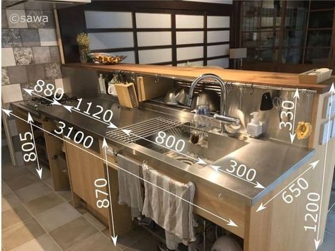 Cafe Kitchen Design, Restaurant Kitchen Design Ideas, Café Kitchen, Kitchen Counter Design, Cafe Bar Design, Coffee Shop Kitchen, Japanese Restaurant Interior, Restaurant Kitchen Design, Bar Restaurant Design