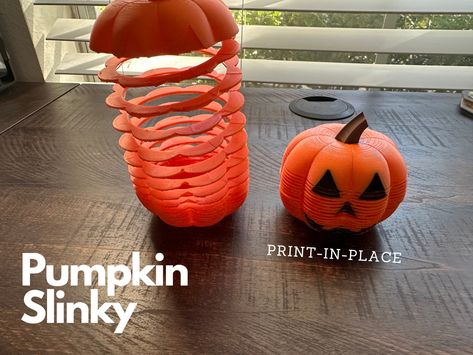 Pumpkin Slinky - Halloween Toy by alstonr96 Slinky Toy, Stuck Together, Halloween Toys, Household Decor, Halloween Pumpkins, Get One, The Whole, Printer, Halloween