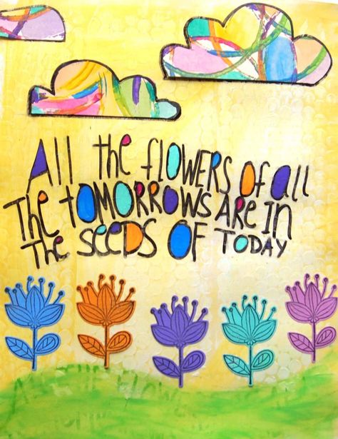 Planting Seeds Planting Seeds Quotes, Seed Quotes, Bloom Quotes, Bloom Where You Are Planted, Garden Quotes, Room With Plants, Flower Quotes, Art Journal Pages, Quotes For Kids