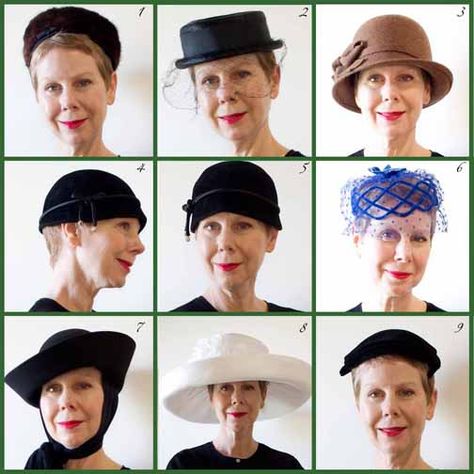 Hats For Small Heads, Pear Shaped Face, How To Make Fascinators, Pear Shaped Women, Pale Complexion, Hair Tuck, Nice Lips, Floppy Hats, Hat Display