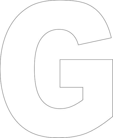 Free Printable G Template Free Printable Alphabet Templates, Letter G Crafts, Free Printable Letter Templates, Large Letter Stencils, Stencils Ideas, Letter Stencils Printables, Printable Letter Templates, The Letter G, Alphabet Templates