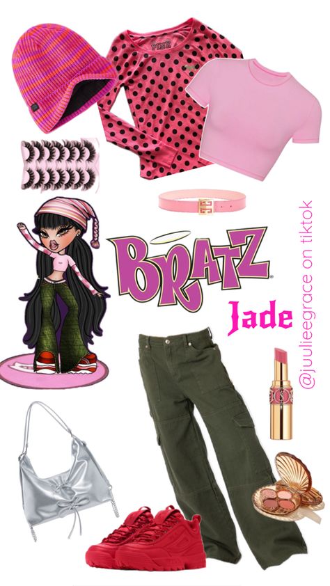 Bratz Dolls Jade Outfit, Jade Bratz Doll, Jade Bratz, Duo Halloween Costumes, Doll Aesthetic, Bratz Doll, Really Cute Outfits, Style Icons, Jade