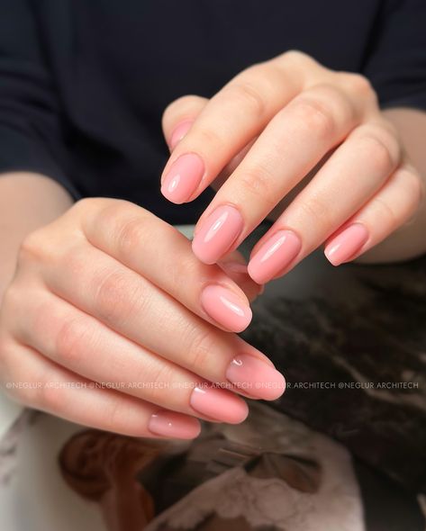 pink dream nails 💕 / Rubber Base Rosy 1, Hema Free, @tienda.ro —Neglur Architech, Certified PRO Nail Technician, Reykjavik clean manicure • russian technique Iceland • e-file cuticule • natural gel • aesthetic simple nails • nail artist • nails beauty • Aesthetic Simple Nails, Rubber Gel Nails, Manicure Russian, Rosy Nails, Clean Manicure, Artist Nails, Rubber Gel, Dream Nails, Nail Technician