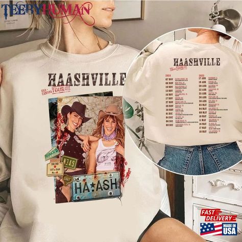 Ha Ash Haashville Tour 2024 2025 Shirt Concert T-Shirt Hoodie Check more at https://teebyhuman.com/product/ha-ash-haashville-tour-2024-2025-shirt-concert-t-shirt-hoodie/ Concert T Shirt, Tour Merch, Band Shirt, Concert Shirts, Concert Tshirts, Branded Sweatshirts, Band Shirts, Style T Shirt, Shirt Brand