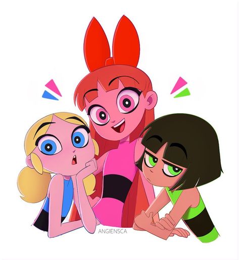 Three perfect (little?) girls 💚💗💙 • • • #ppg #fanart #photoshop