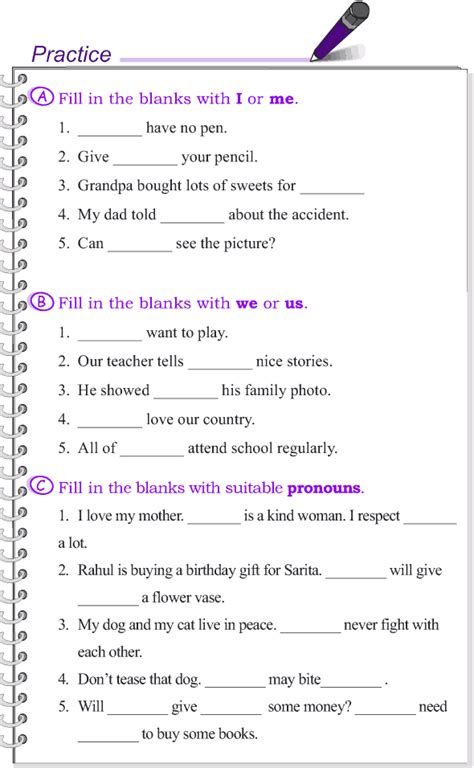 CBSE Class 2 English Worksheets For Pronoun & Video Classes Grade 4 Grammar, Worksheets For Class 1, English Grammar Exercises, English Grammar For Kids, English Worksheets For Kindergarten, Grammar For Kids, English Grammar Book, Grammar Exercises, Teaching English Grammar