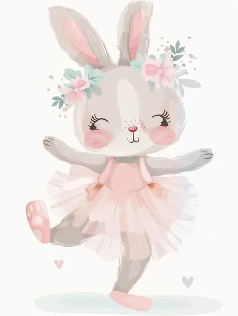 Full Color Image in ai-img-gen.com 🔸 a cute bunnies wearing ballet dresses,A chubby, round, and extremely cute bunny. The bunny has a plu... 🔸 From Midjourney AI Image Bunny Ballerina, Bunny Pink, Cute Bunnies, Grey Bunny, Sweet Smile, Pink Cheeks, Blue Hearts, Illustration Ideas, Color Image