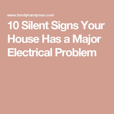 10 Silent Signs Your House Has a Major Electrical Problem Breaker Box, Electrical Problems, House Wiring, Electrical Work, Flickering Lights, Electrical Cord, Electrical Energy, Electrical Safety, Electrical Connection