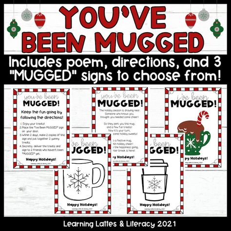 Free Employee Engagement Ideas, Coworker Engagement Ideas, You’ve Been Sacked Ideas, Christmas Teacher Morale Boosters, Staff Morale Christmas Ideas, You Have Been Socked Christmas Ideas, Free You’ve Been Mugged Printable, December Staff Appreciation Ideas, You’ve Been Mugged Fall