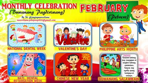 Monthly Celebration Bulletin Board, Deped Monthly Celebration, Monthly Motto, Quote Board Ideas, Classroom Secondary, Manners Chart, First Aid Poster, Classroom Awards Certificates, Classroom Posters Elementary