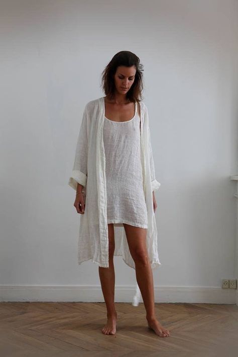 Drape Dress Pattern, Linen Sleepwear, Loungewear Outfits, Adventure Gear, Home Wear, Draped Dress, Dresses Uk, Linen Dresses, Linen Clothes