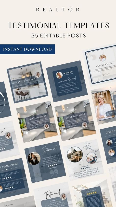 Client Testimonial Realtor Instagram Post Real Estate Client Review Templates Real Estate Social Media Post Real Estate Marketing Blue - Etsy UK Real Estate Marketing Flyers, Real Estate Social Media Post, Realtor Instagram, Client Review, Real Estate Agent Marketing, Real Estate Social Media, Folder Templates, Client Testimonial, Real Estate Templates