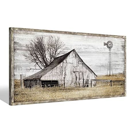 Barn Wall Art, Farm Wall Art, Horizontal Painting, Artwork Decor, Wooden Artwork, Country Wall Art, Wood Artwork, Farmhouse Frames, Painting For Living Room