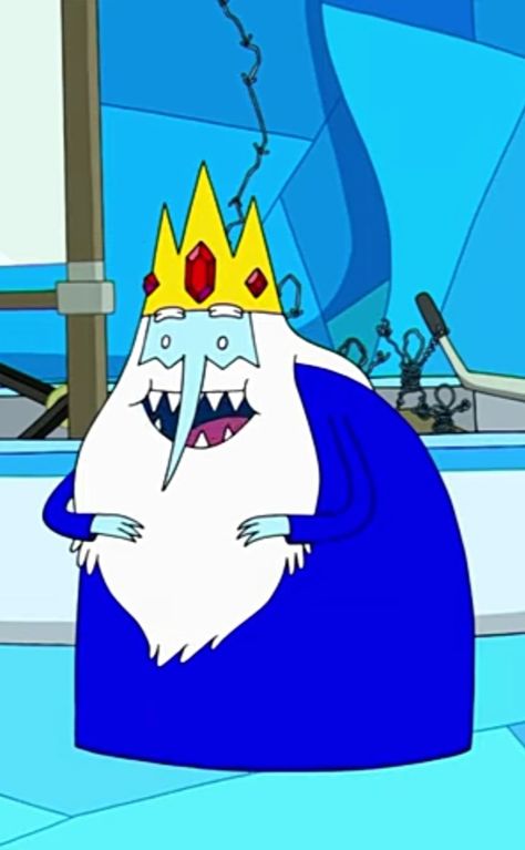 Ice King Costume, Adventure Time Ice King, Ice King Adventure Time, Ice Crown, Blue Cartoon Character, Blue Characters, Adventure Time Tattoo, Ventriloquist Dummy, Wizard Party