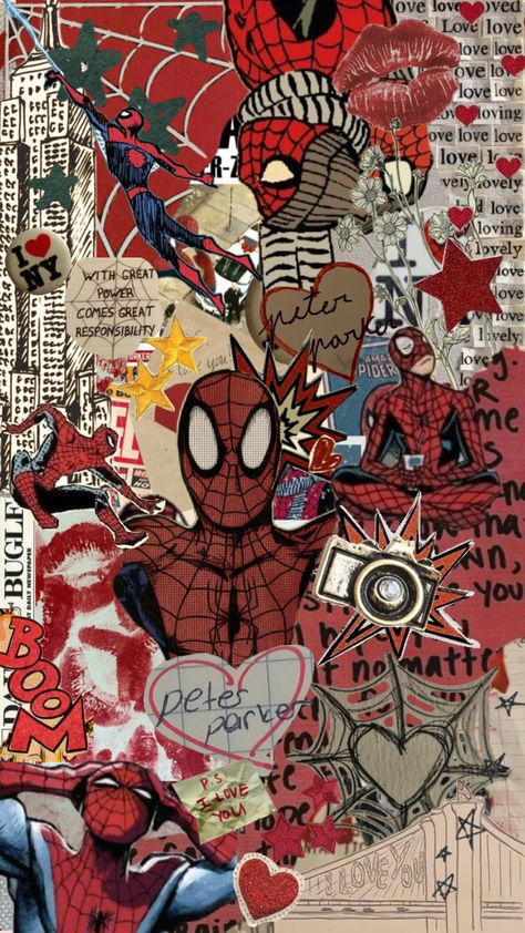 Comics Marvel, Wallpaper Vintage, Vintage Aesthetic, Spiderman, Marvel, Energy, Comics, Collage