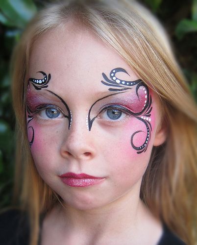 SilveryPinkEyes | Flickr - Photo Sharing! Face Painting Ideas For Adults, Mime Face Paint, Eye Face Painting, Fairy Face Paint, Painting Fairy, Circus Makeup, Adult Face Painting, Girl Face Painting, Face Painting Tutorials