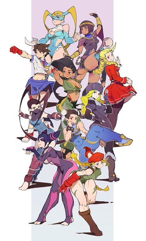 Street Fighter Girls, Sakura Street Fighter, Juri Street Fighter, Street Fighter Tekken, Street Fighter Characters, Fighter Girl, Capcom Art, Street Fighter Art, Female Fighter