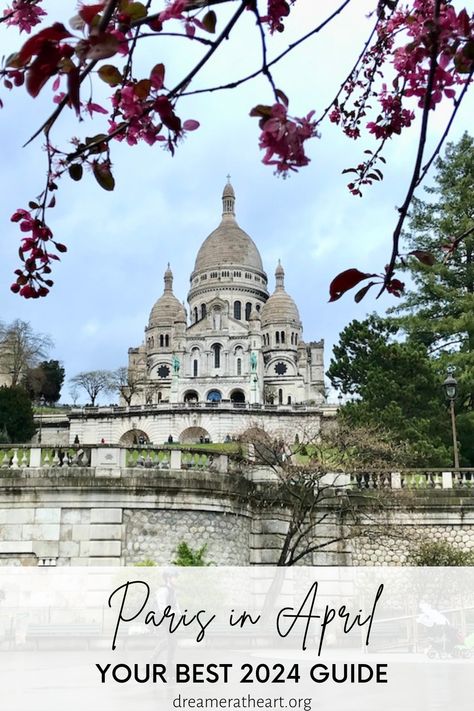 Should I travel to Paris in April? Definitely! April is one of the best months in Paris. Spring blossoms bring life to its romantic streets, the days grow longer and warmer, and Paris becomes a playground for locals and tourists alike. From strolling along the Seine River to savouring pastries at sidewalk cafes, Paris in April is just magical. This Guide for 2024 includes hidden gems, events, and 23 best things to do that make Paris in April an unforgettable destination. Paris In April, Paris In The Spring, April In Paris, Travel To Paris, Paris In Spring, City Paris, Day Trip From Paris, Purple Wisteria, Sidewalk Cafe