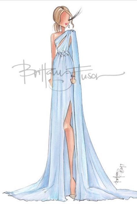 Red Carpet Fashion Gorgeous Gowns, Brittany Fuson, Giuliana Rancic, Oscars Red Carpet, Couture Gown, Fashion Drawing Dresses, Sketches Dresses, Dress Design Sketches, Fashion Illustration Dresses