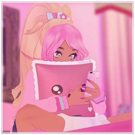 Yandere Simulator Pfp, Yandere Simulator, Yellow Flower, Pink Heart, A Girl, Blonde, Hair, Anime, Pink