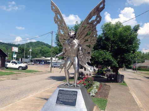 Mothman Statue, Mothman Sightings, The Mothman Prophecies, Point Pleasant West Virginia, The Mothman, Railroad Bridge, Strange Events, Point Pleasant, Ohio River