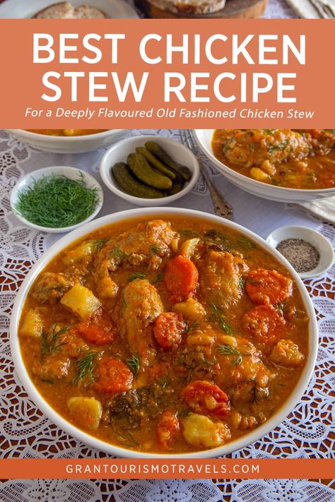 Red Chicken Stew, Chicken Stew Recipe Easy, Chicken Tomato Stew, Chicken Stews, Best Chicken Stew, Best Chicken Seasoning, Chicken Stew Recipe, Stew Chicken, Yogurt Chicken