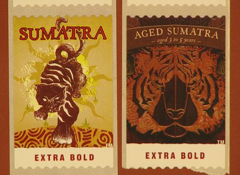 Starbucks Sumatra and Aged Sumatra Coffee postage Stamps Sumatra Coffee, Sumatran Tiger, Tropical Island, Tropical Islands, Espresso Coffee, Interesting Questions, Coffee Love, The Landscape, Coffee Beans