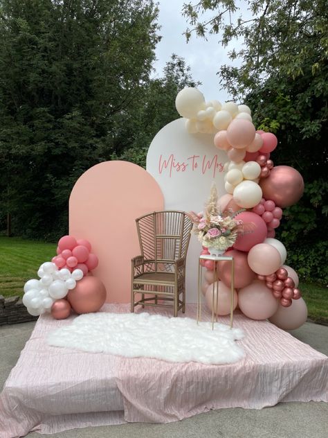 3 Arch Backdrop With Balloons, Boho Balloons, Pink Balloon Arch, Shower Arch, Gold Balloon Garland, Engagement Party Decor, Blush Pink Baby Shower, Pastel Bows, Baby Shower Labels