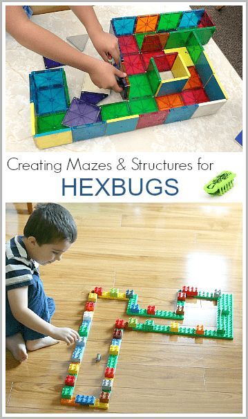 Hexbug Maze, Stem Activity For Kids, Stem Activities For Kids, Magna Tiles, Engineering Activities, Construction For Kids, Stem Activity, Steam Activities, Lego Bricks