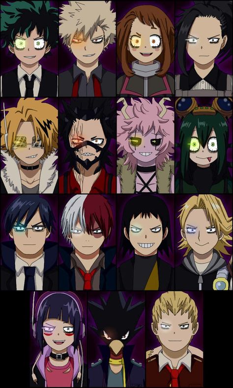 Mha Class 1 A Villain, My Hero Academia Villains, My Villain Academia, Villain Mha, Mha Fanart, My Hero Academia Merchandise, Manga Drawing Tutorials, Villain Deku, Cartoon Fan