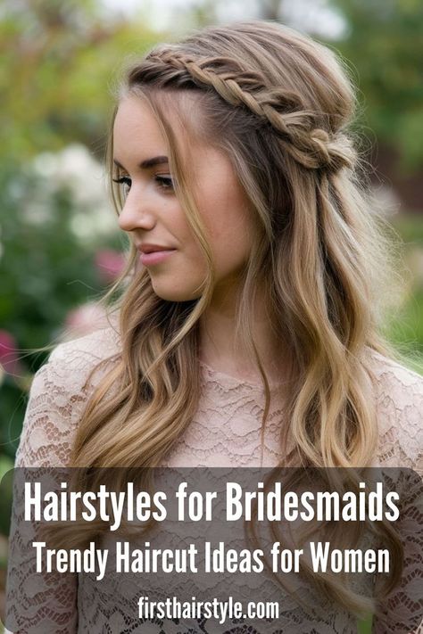 Chic Hair Ideas for Bridesmaids Hair Ideas For Bridesmaids, Hairstyles For Bridesmaids, Junior Bridesmaid Hair, Elegant Updos, Wedding Ready, Chic Hair, Stunning Hairstyles, Bridesmaid Hairstyles, Elegant Updo