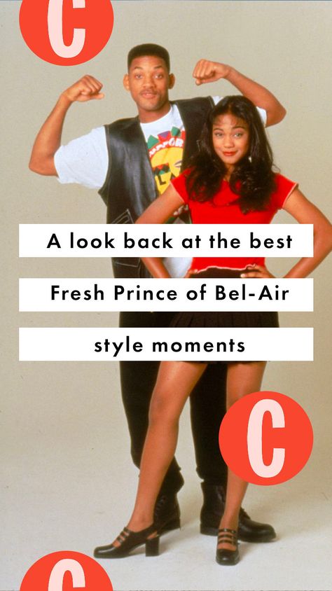 ICYMI, The Fresh Prince of Bel-Air has gotten a brand spanking new reboot. Yep, the famous 90s sitcom starring Will Smith gets revisited in 2022. The new series, simply titled Bel-Air, was released on Valentine's Day. In honour of the show's reboot, Cosmo takes a look back at the best fashion moments from the original 90s series. Fresh Prince Outfits Will Smith, Fresh Prince Of Bel Air Fashion, Fresh Prince Of Bel Air Outfits, Will Smith 90s, Fresh Prince Outfits, 90s Series, Country Club Outfit, 90s Sitcoms, Eccentric Style