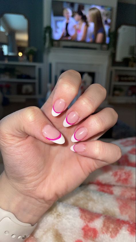 Cute Nail Ideas, 2023 Aesthetic, Summery Nails, Cute Nail, Pink And White, Nail Ideas, Cute Nails, Nails, Pink