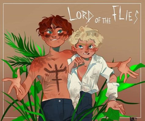 Lord Of The Files Fanart, Jalph Lotf Fanart, Jalph Lotf, Jack Lord Of The Flies, Lord Of The Flies Art, Fly Drawing, You Really Got Me, William Golding, Dystopian Books