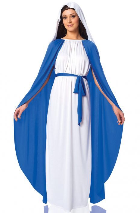 Christmas Costumes For Adults, Virgin Mary Costume, Jesus Costume, Matching Family Halloween Costumes, Mary Costume, Fancy Dress Costumes Kids, Biblical Costumes, Nativity Costumes, Mary Dress