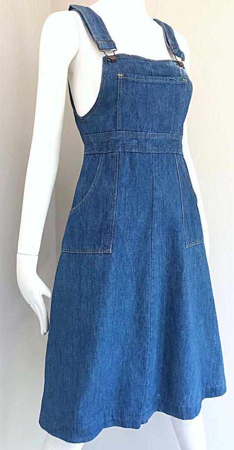 Jean Overall Dress, Jaket Denim, Sleeveless Denim Dress, Blue Denim Dress, Denim Overall Dress, Overall Dress, Teen Fashion Outfits, Mode Style, Blue Jean