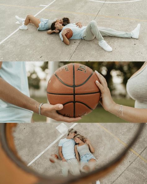 Love and basketball 🏀😍 @jakeandallison are the cutest! ❤️ loved working with you guys! #loveandbasketball #basketball #basketballplayer #basketballislife #basketballgame #basketballcouple #gprepost #authenticlovemag #unscriptedposingapp #collageableapp #couplesphotography #tampaphotographer #flphotographer #stpetephotographer #creativephotography Basketball Couple Pictures, Basketball Engagement Photos, Basketball Wedding, Basketball Couples, Football Couples, Themed Photography, Basketball Photos, Engagement Pictures Poses, Basketball Is Life